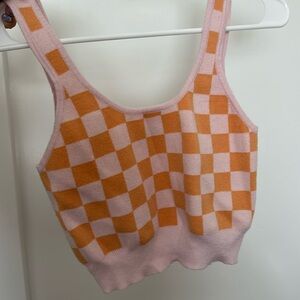 Checkered Crop top